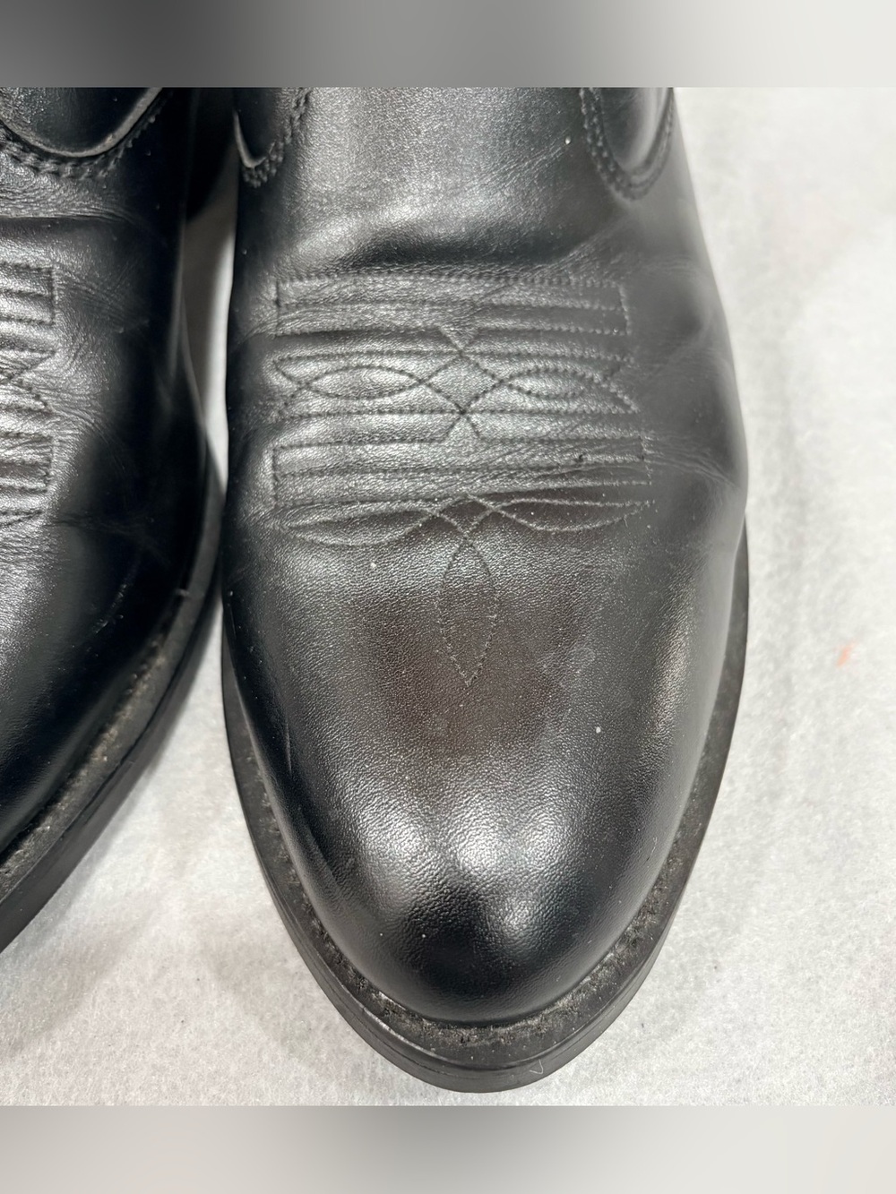 LAREDO MEN'S SIDE ZIPPER WESTERN BOOTS - ROUND TOE Black Men’s Sz 11D - Picture 7 of 10